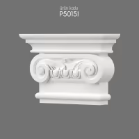 Poliüretan Klasik İyon Pilaster Sütun Başlığı Modelleri