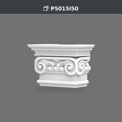 Poliüretan İyonik Pilaster Sütun Başlığı 11x21x15 cm