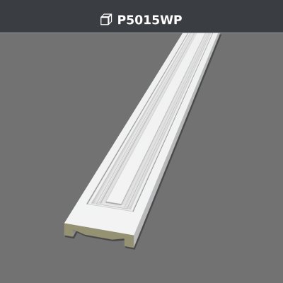 Poliüretan Sade Panel Motifli Pilaster Sütun