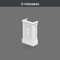 Poliüretan dekorasyon ürünü 11x22x36 cm Pilaster Alt Kaide