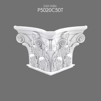Klasik Dekoratif Poliüretan Köşe Pilaster Sütun Başlığı