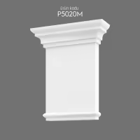 Dekoratif Poliüretan Pilaster Sütun Başlığı ve Gövde Modeli
