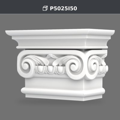 18x35x24 cm Poliüretan dekorasyon ürünü Pilaster Sütun