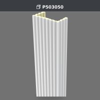 15x30x240 cm Poliüretan Dekorasyon Ürünü Yivli Pilaster Sütun