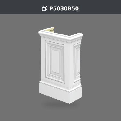 P5030B50 Pilaster Sütun Alt Kaide