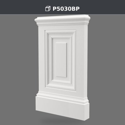 Geometrik Kademeli Poliüretan Pilaster Sütun Kaidesi 34x55.5 cm