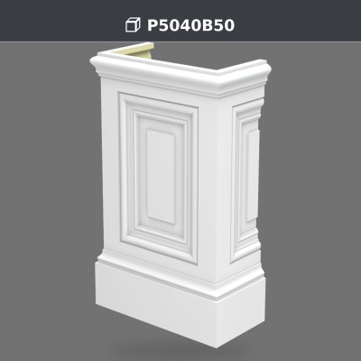 P5040B50 Pilaster Sütun Alt Kaide