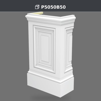 P5050B50 Pilaster Sütun Alt Kaide, ürün fotoğrafı