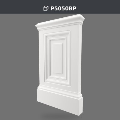 Kademeli Dikdörtgen Poliüretan Pilaster Sütun Kaidesi 56x94 cm