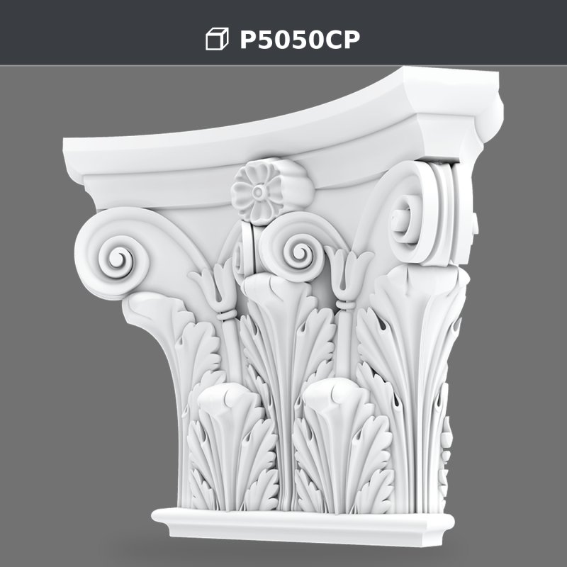 Polure Poliüretan Pilaster Sütun Başlığı Modelleri | Polure