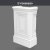 P5060B50 33x66x109 cm Poliüretan Pilaster Sütun Alt Kaidesi, ürün görünümü