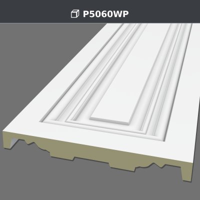 Kademeli Dikdörtgen Çerçeveli Poliüretan Pilaster Panel 60.5x240 cm