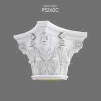 Poliüretan Sütun Başlığı Modelleri P5260C