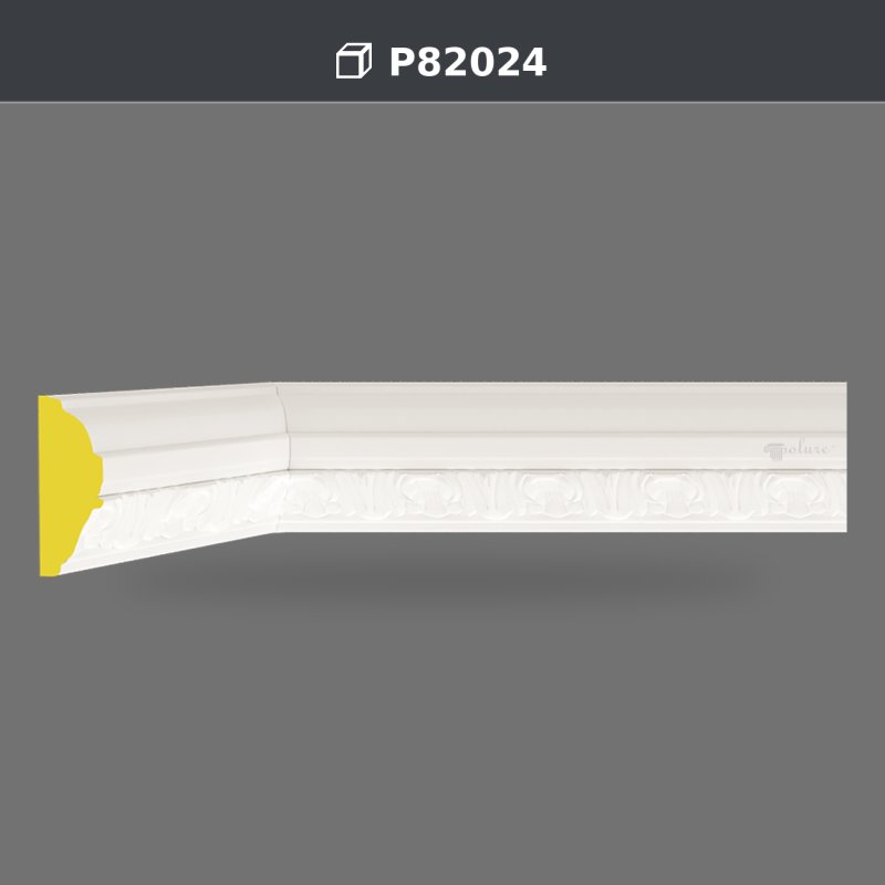 Polure P82024 Desenli Poliüretan Çıta | Duvar ve Tavan Süsleme | Polure