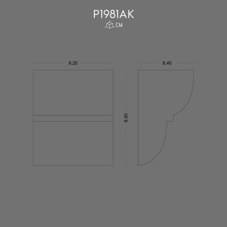 P1981AK Decorative Polyurethane Wooden Beam Bracket Design