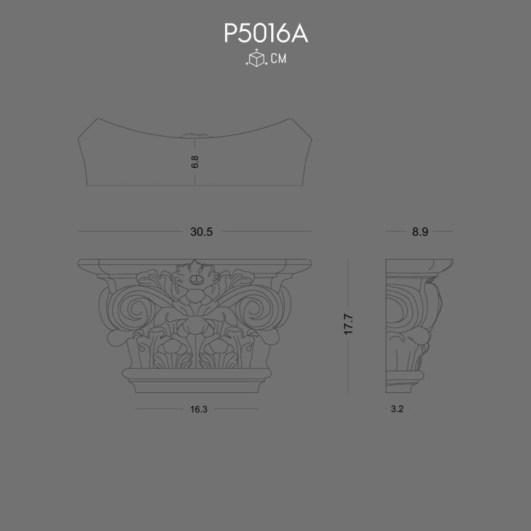 P5016A Pilaster Sütun Başlık POLURE 2026 FİYAT LİSTESİ