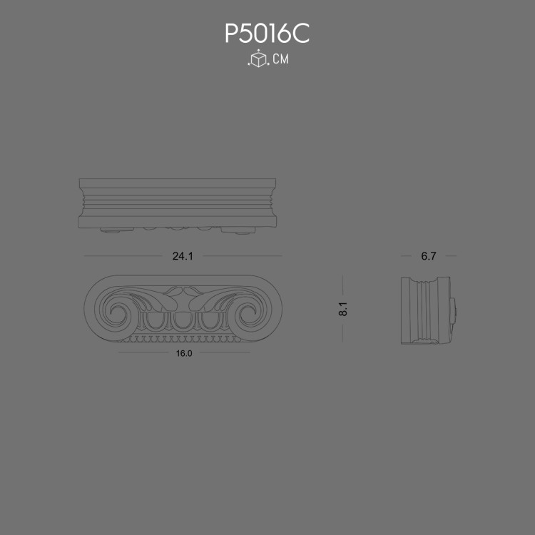 P5016C Pilaster Sütun İyon Başlık POLURE 2026 FİYAT LİSTESİ