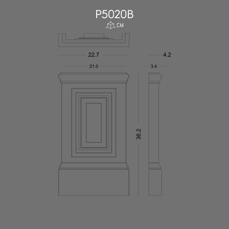 P5020B Pilaster Sütun Alt Kaide POLURE 2026 FİYAT LİSTESİ