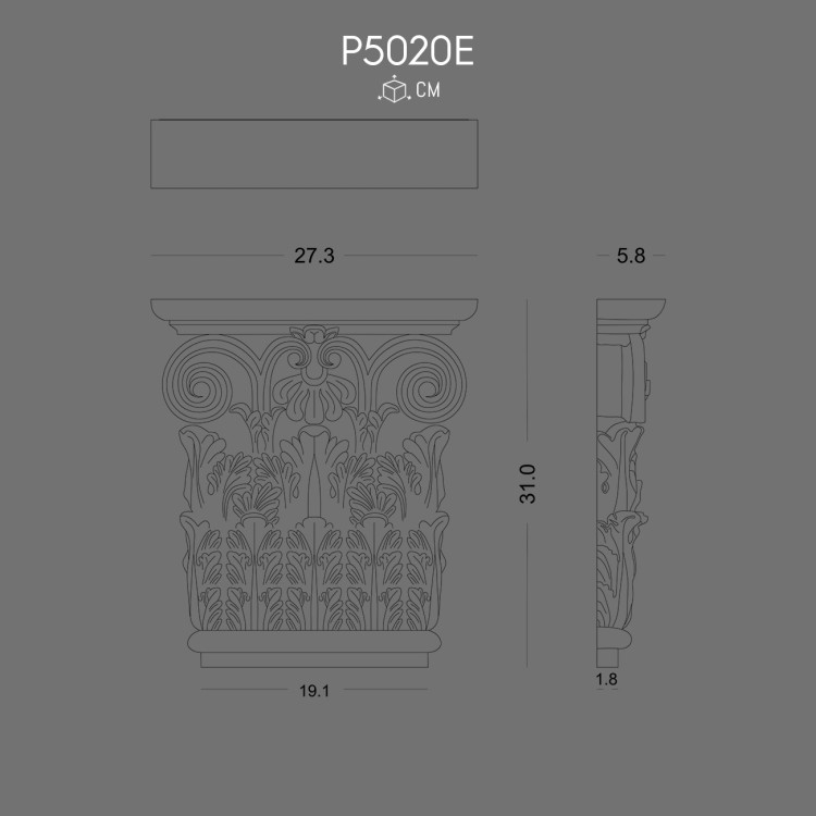 P5020E Pilaster Sütun Başlık POLURE 2026 FİYAT LİSTESİ