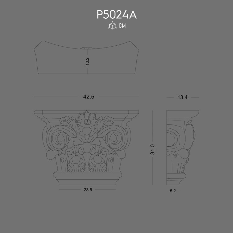 P5024A Pilaster Sütun Başlık POLURE 2026 FİYAT LİSTESİ