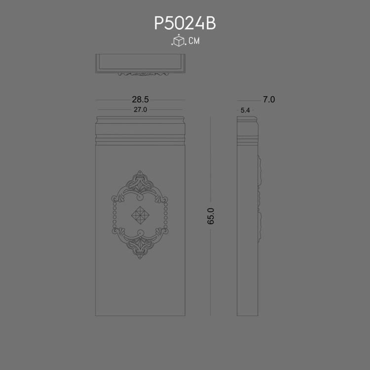 P5024B Pilaster Sütun Alt Kaide POLURE 2026 FİYAT LİSTESİ
