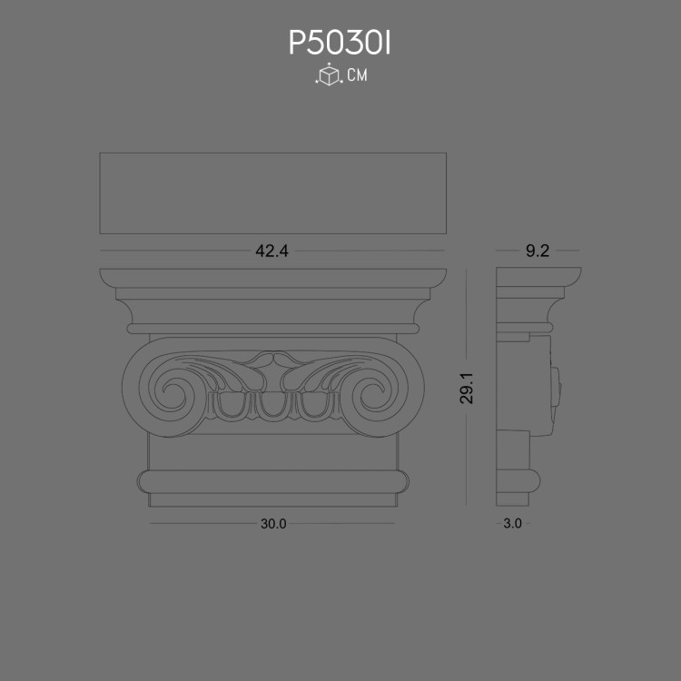 P5030I Pilaster Sütun İyon Başlık POLURE 2026 FİYAT LİSTESİ