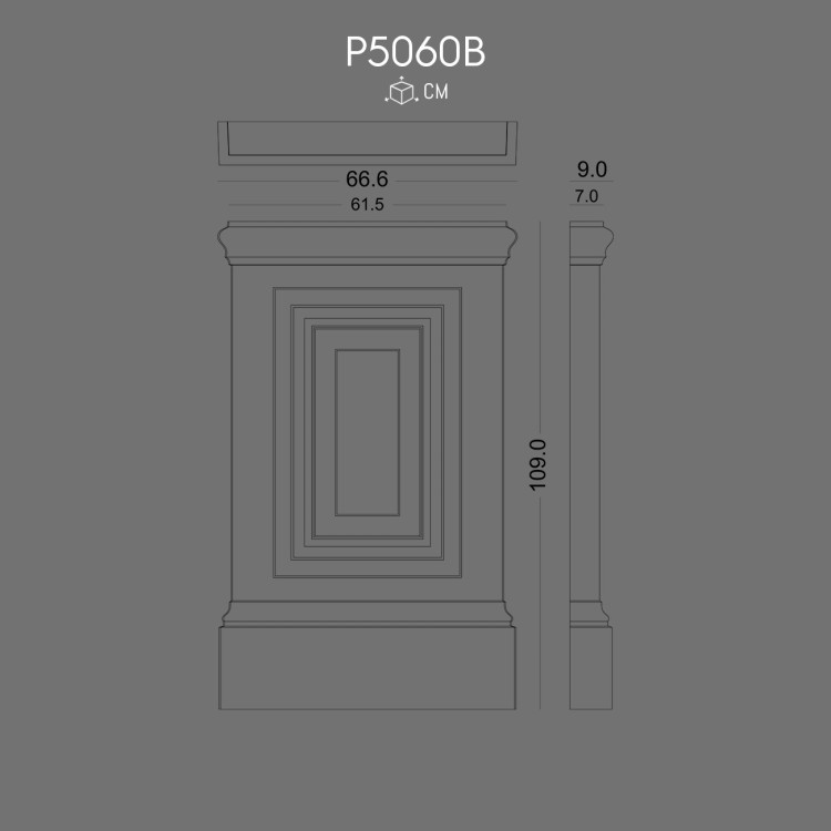 P5060B Pilaster Sütun Alt Kaide POLURE 2026 FİYAT LİSTESİ