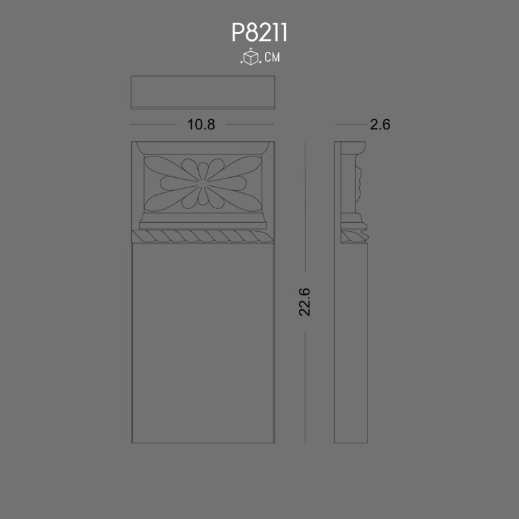 P8211 Pilaster Sütun Alt Kaide POLURE 2026 FİYAT LİSTESİ
