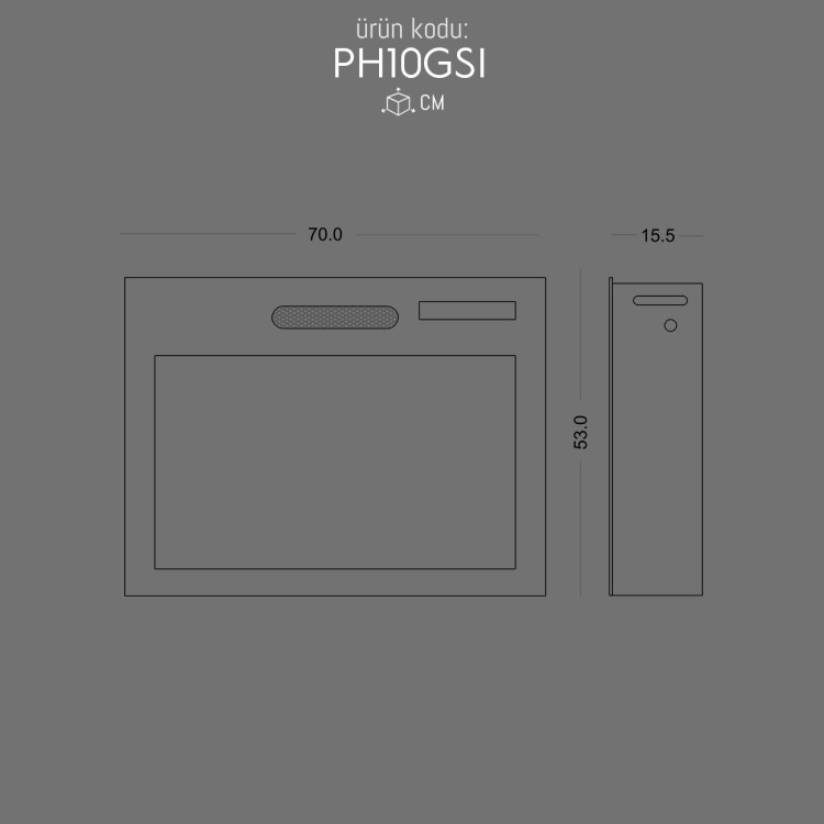 PH10GSI Elektrikli Yapay Ateş Şömine İçin POLURE 2026 FİYAT LİSTESİ