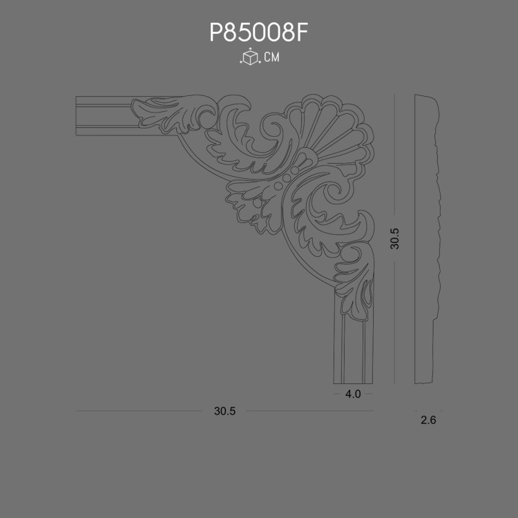P85008F Desenli Çıta Köşesi POLURE 2026 FİYAT LİSTESİ