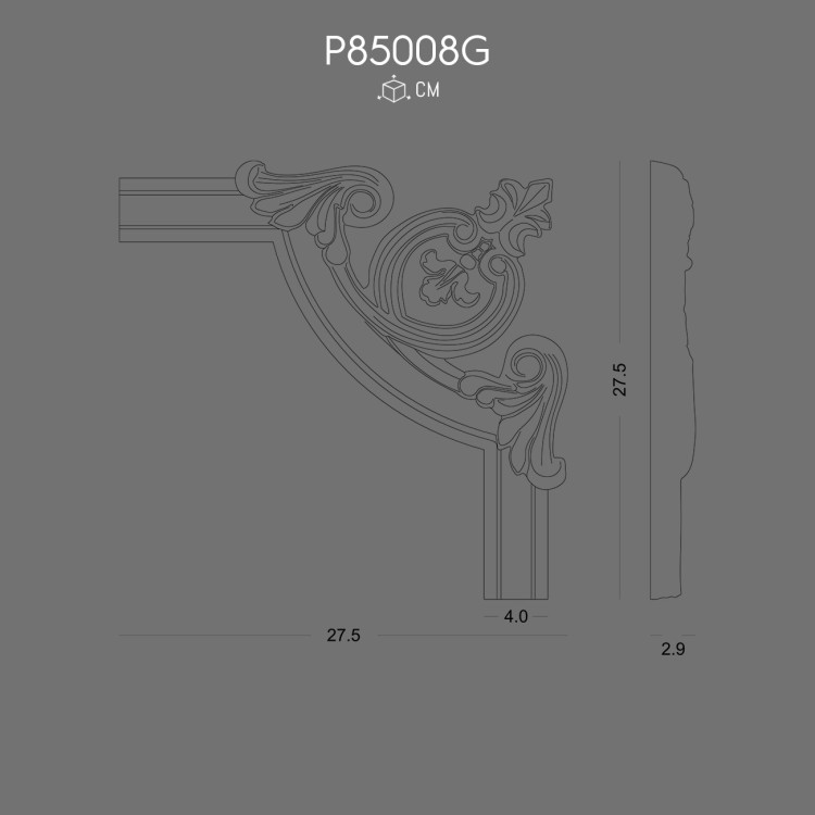 P85008G Desenli Çıta Köşesi POLURE 2026 FİYAT LİSTESİ