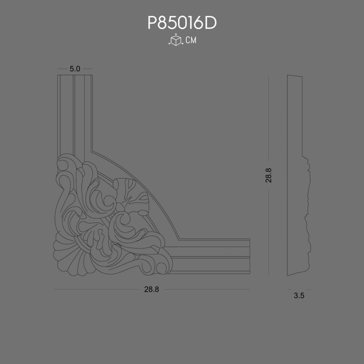 P85016D Desenli Çıta Köşesi POLURE 2026 FİYAT LİSTESİ