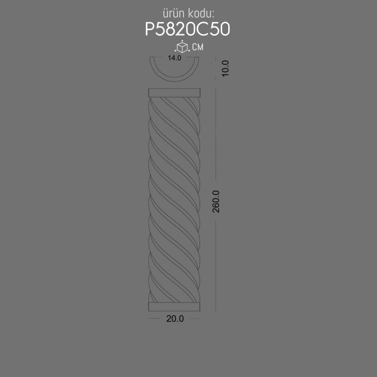 P5820C50 Burgulu Sütun POLURE 2026 FİYAT LİSTESİ