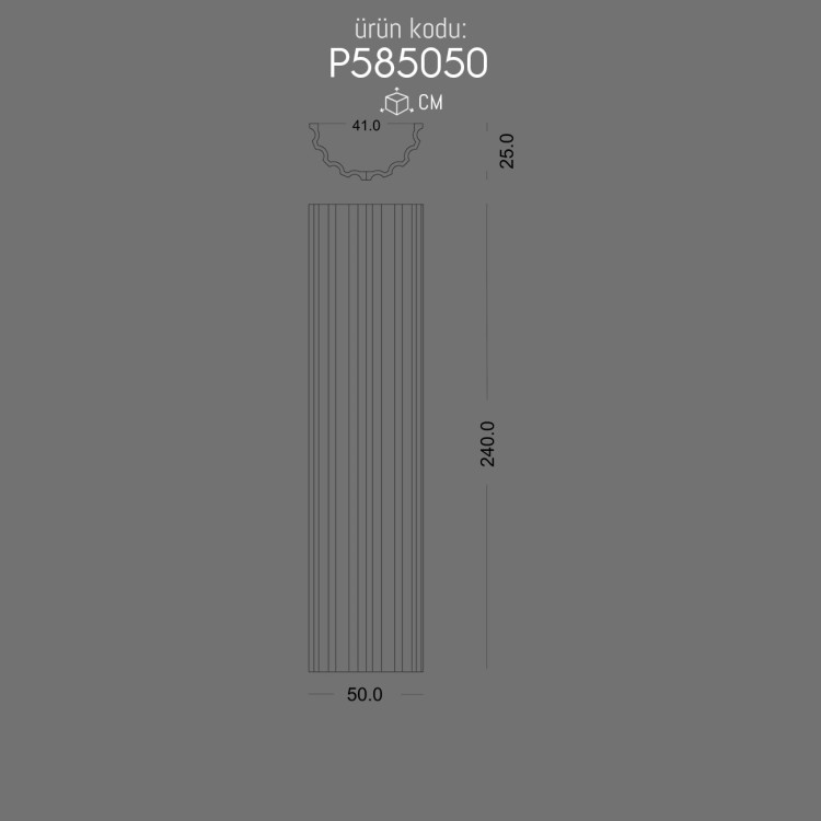 P585050 Yivli Sütun POLURE 2026 FİYAT LİSTESİ