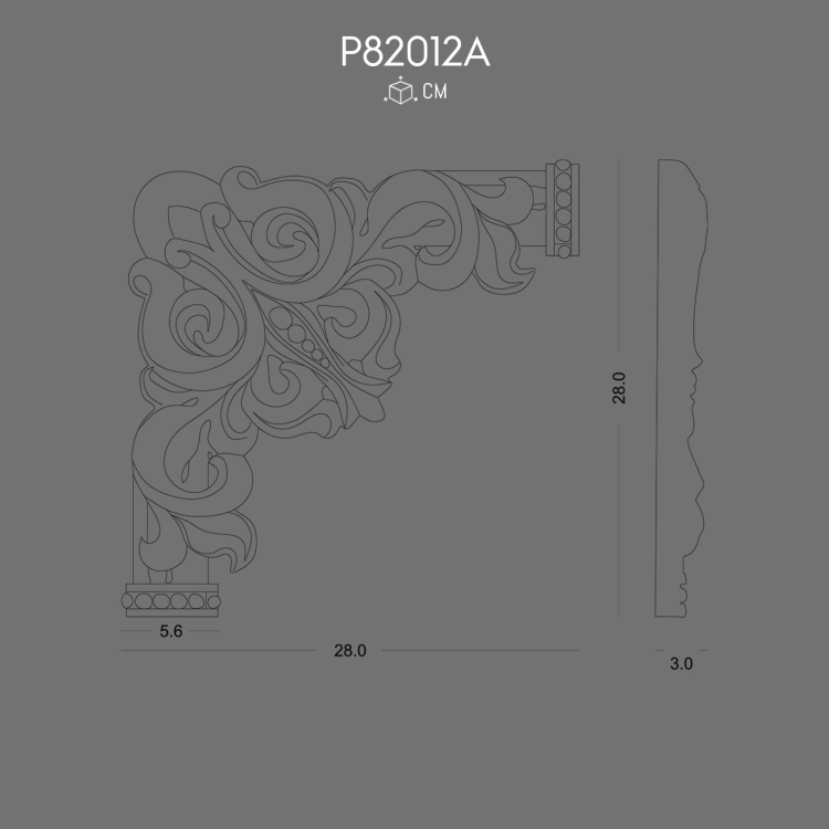 P82012A Desenli Çıta Köşesi POLURE 2026 FİYAT LİSTESİ