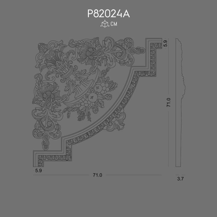 P82024A Desenli Çıta Köşesi POLURE 2026 FİYAT LİSTESİ