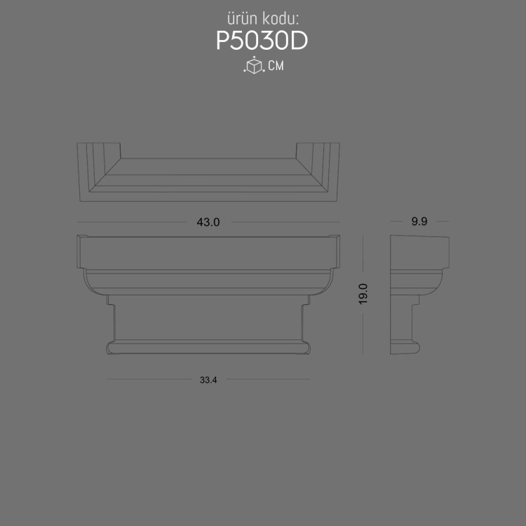 P5030D Pilaster Sütun Başlık POLURE 2026 FİYAT LİSTESİ