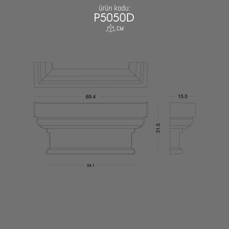 P5050D Pilaster Sütun Başlık POLURE 2026 FİYAT LİSTESİ