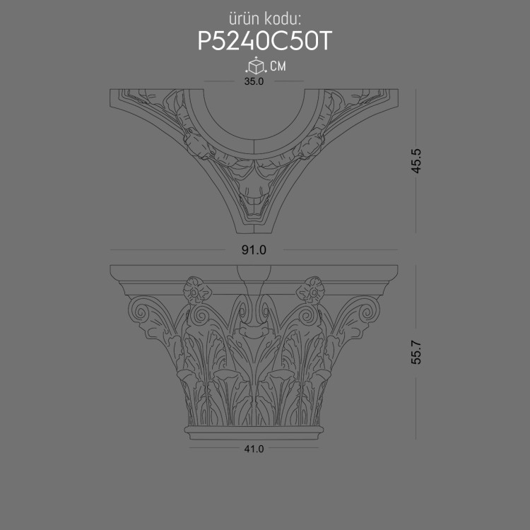 P5240C50T Sütun Başlık POLURE 2026 FİYAT LİSTESİ