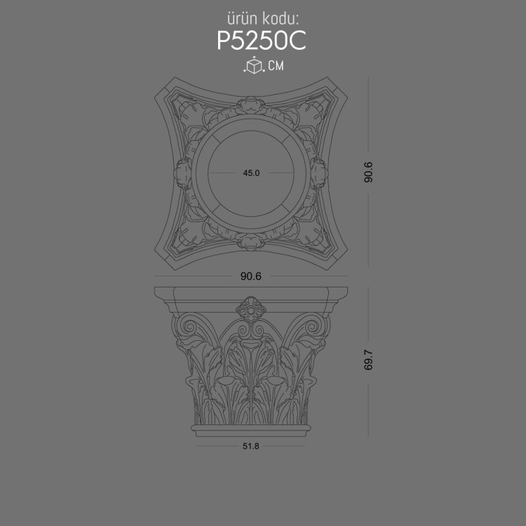 P5250C Sütun Başlık POLURE 2026 FİYAT LİSTESİ