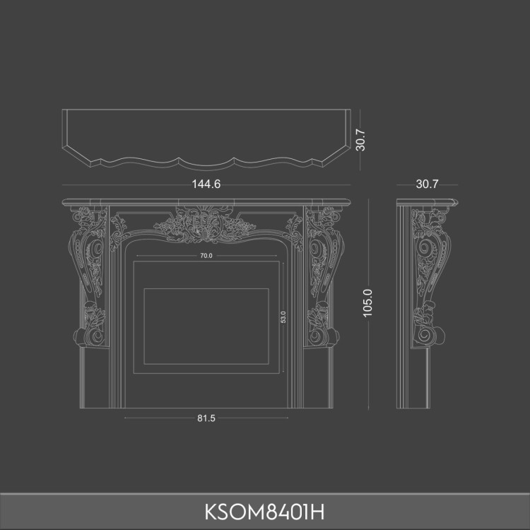 KSOM8401H Dekoratif Elektrikli Şömine POLURE 2026 FİYAT LİSTESİ