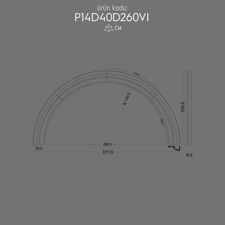 P14D40D260VI Yuvarlak Kavis Kemer POLURE 2026 FİYAT LİSTESİ