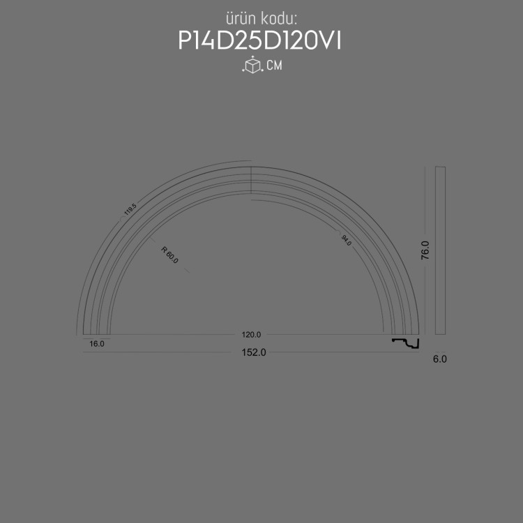 P14D25D120VI Yuvarlak Kavis Kemer POLURE 2026 FİYAT LİSTESİ