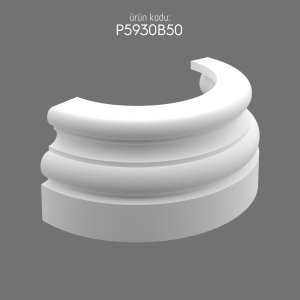 P5930B50 Column Base Decorative Element for Hotel Spaces