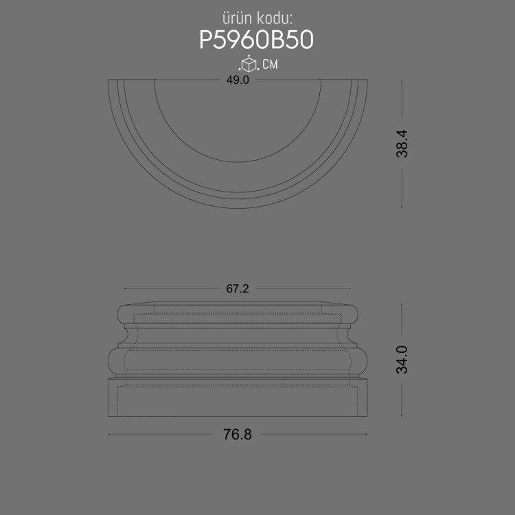 P5960B50 Column Base POLURE 2026 FİYAT LİSTESİ