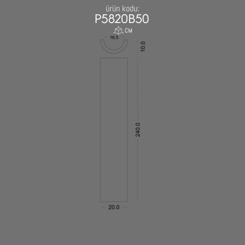 P5820B50 Plain Column POLURE 2026 FİYAT LİSTESİ