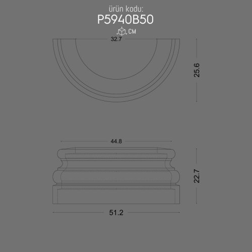 P5940B50 Sütun Alt Kaide POLURE 2026 FİYAT LİSTESİ