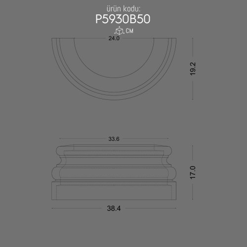P5930B50 Sütun Alt Kaide POLURE 2026 FİYAT LİSTESİ
