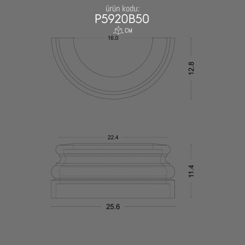 P5920B50 Sütun Alt Kaide POLURE 2026 FİYAT LİSTESİ