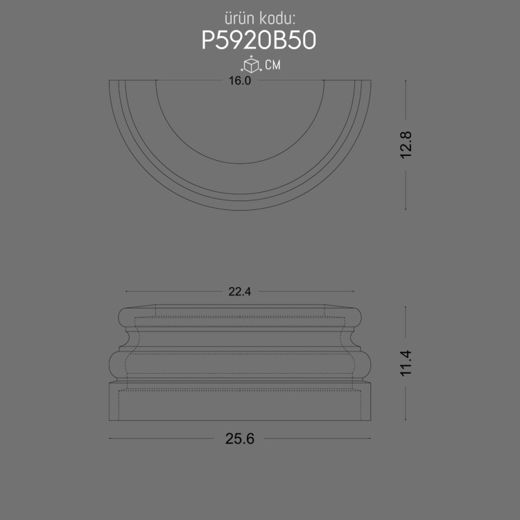 P5920B50 Column Base POLURE 2026 FİYAT LİSTESİ